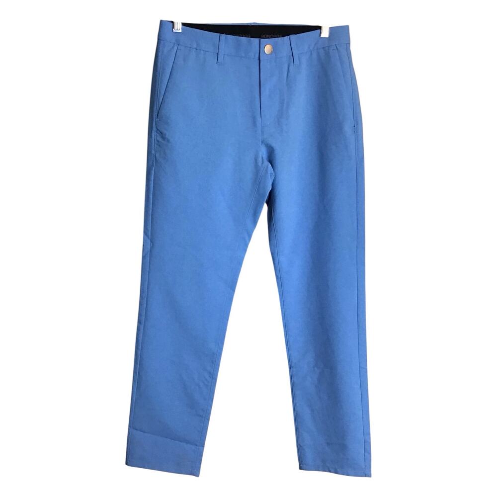 Bonobos Mens Blue Golf trousers minimalist design sleek back pocket Sz.29